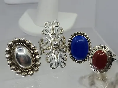 $34.99 • Buy Vintage Estate Southwestern  Mexico Sterling Silver 925 Rings