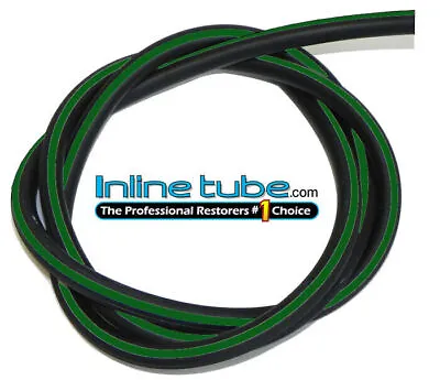 $15.95 • Buy 1964-81 Gm Vacuum Engine Hose Ribbed Green Stripe 5/32 3 Ribs - 4 Foot Section