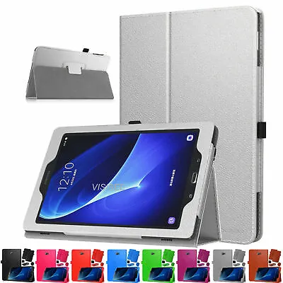 Leather Flip Stand Folio Case For Samsung Galaxy Tab A6 10.1  T580/T585 - (2016) • £5.95