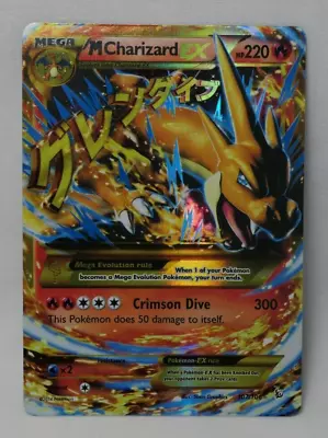 2014 Pokemon Mega M Charizard Secret Rare Flashfire Xy Foil Holo Card 107/106 Ex • $41.99