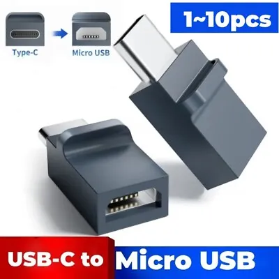 TypeC Male To Micro USB2.0 Female Adapter Connector Data Transfer Syncing Charge • $5.98