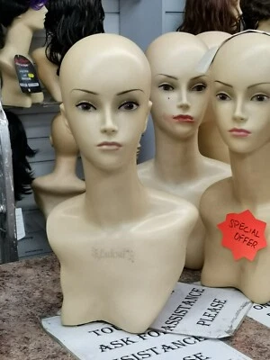 £38 • Buy Mannequin Head For Wigs Hats Head Wrap Jewelry Display Art Projects X2 