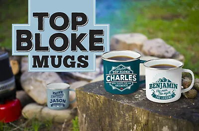 Personalised Mug - Camping Mug - Metal / Tin Mugs - Outdoor - Mum Dad Gift Mug • £8.95