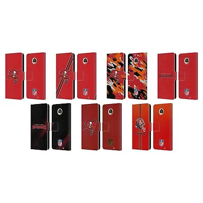 Official Nfl Tampa Bay Buccaneers Logo Leather Book Case For Motorola Phones • $23.95