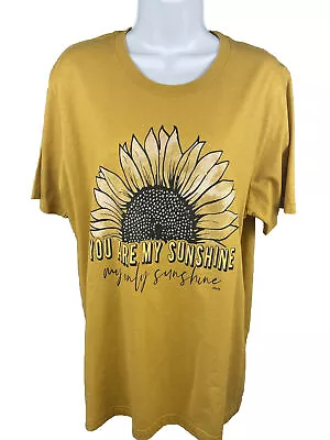 Canvas T-Shirt You Are My Sun Shine My Only Shun Shine Size XL • £11.39