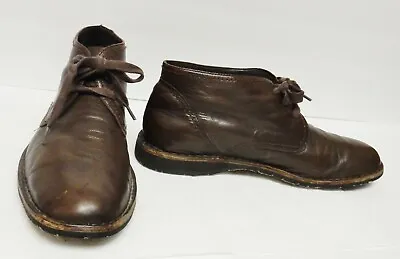 John Varvatos Men's Leather Ankle Boots Chukka Lace Up Brown 11 M • $138.95