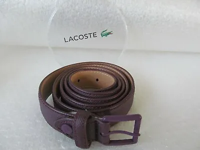 NWB Lacoste Women's Belt Purple Size L $50 (40/100) • £24.32