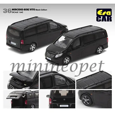 Era Car Mb20vitrn36 Mercedes Benz Vito Van 1/64 Diecast Model Car Black • $19.97