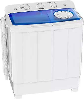 Auertech Portable Washing Machine 28Lbs Twin Tub Washer Mini Compact Laundry Ma • $184.33