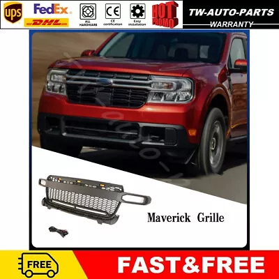 Front Grille Mesh Bumper Grill Fits For FORD Maverick 2022-2024 With LED Lights • $252.86