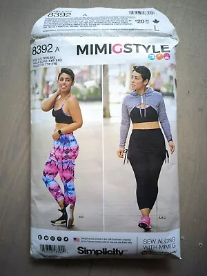 £5 • Buy Simplicity 8392A MIMIGSTYLE Sports Leggings Skirt Mini Hoddie Sewing Pattern