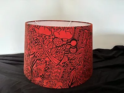 Red African Print Lampshade  • £15