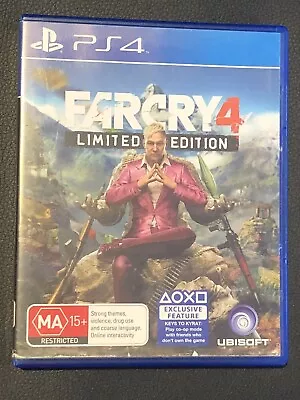 PS4 Far Cry 4 Limited Edition UbiSoft FREE SHIPPING • $10.99