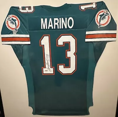 Miami Dolphins Dan Marino Autographed Signed Jersey COA Teal - NO FRAME • $179.99