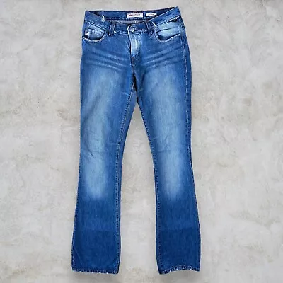 Miss Sixty Flip Tommy Jeans Blue Flared Bootcut Low Rise Italy Women's W28 L34 • £20