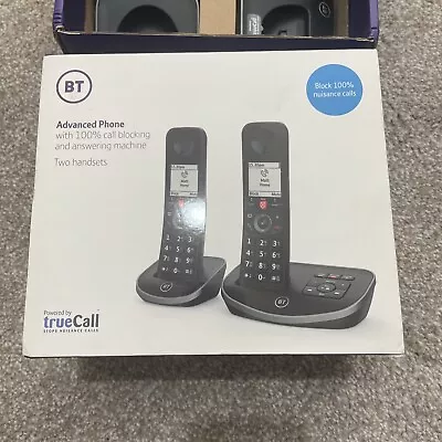 BT Twin Handset Cordless Home Phone With 100% Call Blocking And Answer Machine • £24.99