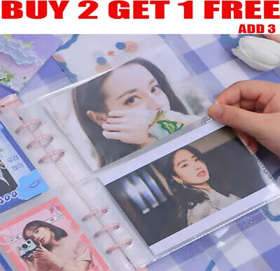 £4.99 • Buy 10PCS A5 Binder Sleeves 1P 2P 4P Photo Album Binder Refill Inner Card PhotocarFL