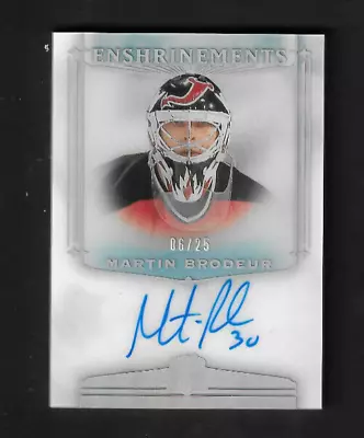 2019-20 Upper Deck The Cup Martin Brodeur Enshrinements Auto 06/25 #E-MB • $17.50