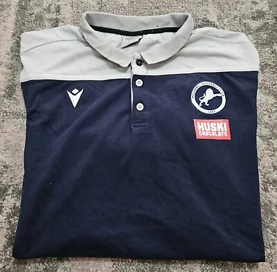 Macron Millwall Football Polo Shirt Size 5XL • £24.99