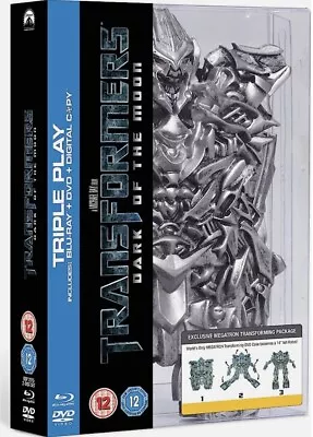 Transformers - Dark Of The Moon - Triple Play Blu-Ray DVD - Transforming Package • £5