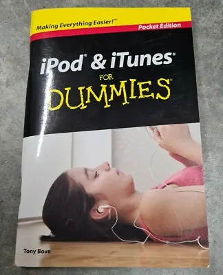 IPod & Itunes For Dummies Tony Bove Pocket Edition  • $9.95