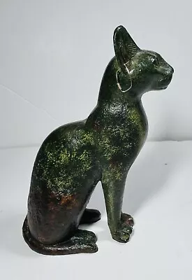 VINTAGE EGYPTIAN CAT ORNAMENT British Museum Siamese Figurine Figure • £8