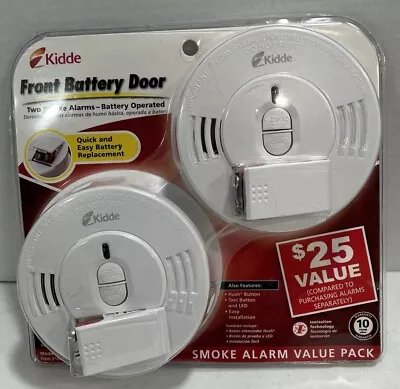 Kidde I9070 Value Pack Bedroom Smoke Detector Alarm Front Battery Door New! • $29.99