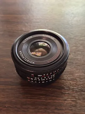 Voigtländer Ultron 40mm F2 SL For Nikon • $400