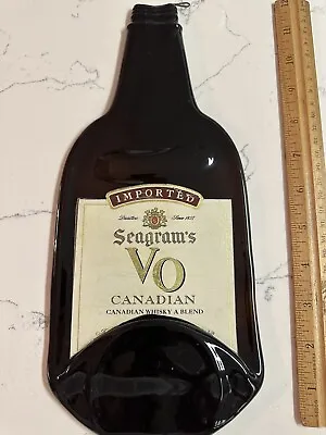 Melted Flat Seagram’s VO Bottle Wall Hanging Or Spoon Rest • $14
