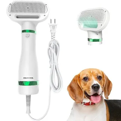 2 In 1 Portable Pet Dryer Dog Hair Dryer And Comb Pet Grooming Cat Fur Brush New • $20.90