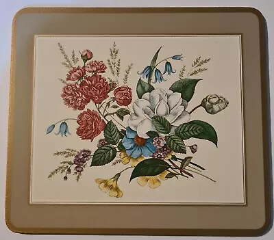 Pimpernel Set Of 6 Placemats Vintage Floral Spray Mist 22cm X 19.4cm Free Post • $41.61