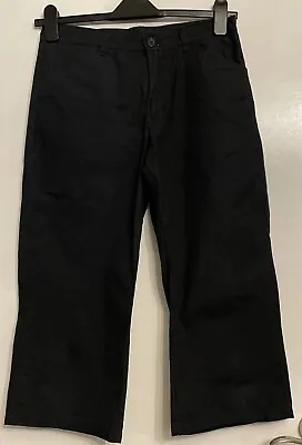 H&M Divided Black Trousers Size S Cropped • £4.50