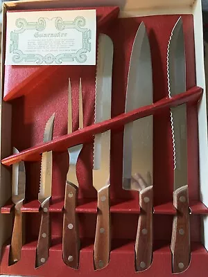 Vintage Chef Master Kitchen Delite Japanese Set Of 6 Knife Set Stainless Steel • $22.50