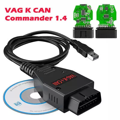 VAG K+CAN Commander V1.4 Diagnostic Tool USB Cable For VW Audi Seat Skoda • $18.49