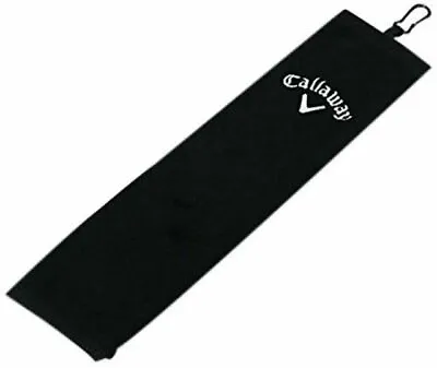 Callaway 5413020 Golf Tri-Fold Towel - Black • £8.99