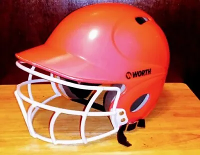 Worth Softball Helmet Size 6 1/8-6 7/8 Low Profile LPTB1 Pink  • $14.99