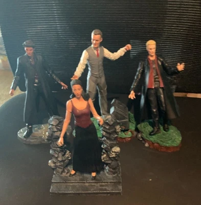 $20 • Buy Moore Buffy The Vampire Slayer Action Figure Lot Angel, Spike, Drusilla, Giles