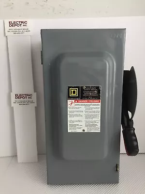 Square D Hu362 60 Amp 600 Volt 3 Phase N/fused Indoor  Disconnect..1461 • $125