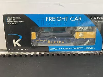 K-Line K661-1011 Alaska O Gauge Flatcar W/ 98 Ford Pickup And Figures~NEW IN BOX • $44.99