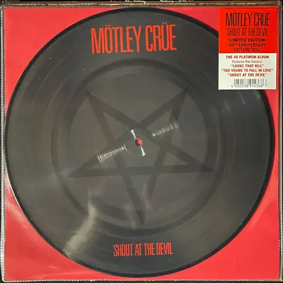 Motley Crue – Shout At The Devil – Limited Edition Picture Disc Vinyl LP NEW • $39.99