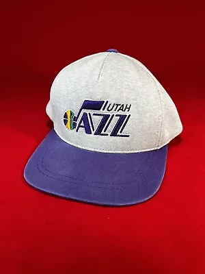 Utah Jazz NBA Mitchell And Ness SnapBack Hat Cap Grey Rare Colorway • $15