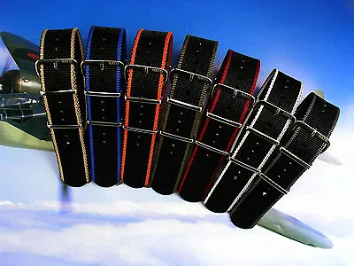 NATO G10® EDGE™ Strap Heavy Prem Nylon Pilot Bond Military Watch Band IW SUISSE • $19.99