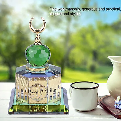 Muslim Crystal Gilded Al Aqsa Mosque Miniature Model Islamic Building Gift WPD • $29.46