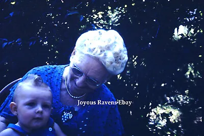 35MM Photo Slide Kodachrome Red Border Grandma Vintage Jewelry Baby Mohawk • $8