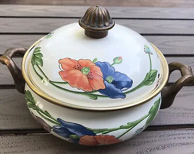 Villeroy & Boch 2 Quart Covered Casserole Metal West Germany Amapola Cookwear • $34.99