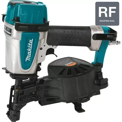 Makita AN453 Roofing Coil Nailer Aluminum Air Tool 1-3/4 In. 15° Teal RECON • $199.99