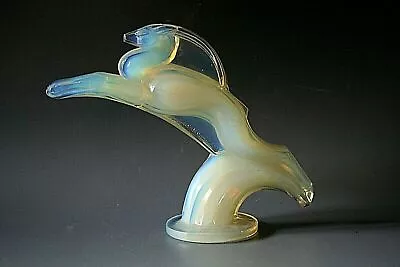 Art Deco Sabino Gazelle Opalescent Glass Car Mascot • $505.03