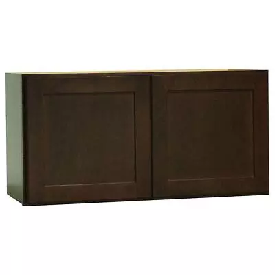 Hampton Bay Wall Bridge Kitchen Cabinet 30  X 15  Versatile Furniture Board Java • $234.23