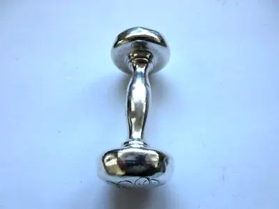 Vintage Webster Co Sterling Silver Baby Rattle 3 Inch 1900-40 • $39.99