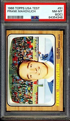 1966 Topps USA Test #51 Frank Mahovlich PSA 8 NM-MT (OC) *Toronto Maple Leafs* • $145.49